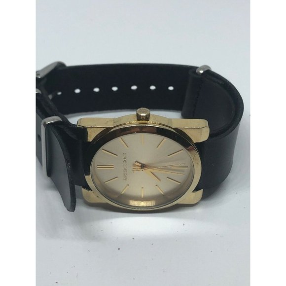 Michael Kors MK3496 Women\'s Black Leather Analog G main image 4